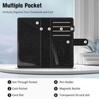 Rfid Blocking Checkbook Cover For Personal Checkbook Big Capacity Standard Cover