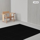15pcs 24  X 24  Peel And Stick Carpet Tiles Black Commercial   Home Carpet Tiles