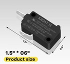 Kw3at-16 Microwave Oven Door Switch Replacement Part 16a 125 250v Black 
