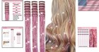 18 Pcs 20 Inch Reusable Pink Hair Tinsel Extensions - Perfect For Any Occasion 