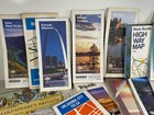 Huge Lot 38   Vintage Us Road Maps Triptik Aaa National Geographic Roadmap Atlas