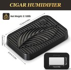 Tesonway Cigar Humidifier Rectangle Black Premium Cigar Humidor Humidifiers New