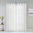 Set Of Two 84  White Solid Modern Window Panels