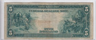 1914  5 Federal Reserve Note New York Ny Fr 850 Burke-houston B5684476b