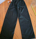 Chef Works Black Chef Cook Pants Size M Elastic Waist 3 Pocket Restaurant