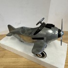 Vintage Metal Airplane Pedal Car Toy For Ages 3-11 Boys   Girls