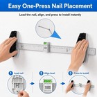 Level Ruler Picture Hanging Tool With 50 Nails     Straight Alignment Frames