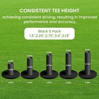 Golf Rubber Tees Driving Range 5 Pcs Mixed 1 5 2 25 2 75 3 3 13 For Practice Mat