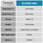 6 3465 0 Kaeser Oil Filter - Fits In 100 Thru 450 Hp Kaeser Compressors 2pcs