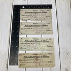 1800 s Check Lot Of 4 Chicago Felsenthal Gross Miller Bank Checks