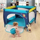 39  x 39   Baby Playpen Playard W  Mattress Safety Rail Fence For Toddler Infant