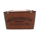 Vintage Budweiser Wooden Crate Box Centennial 1876-1976 Anheuser-busch Beer