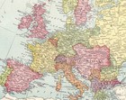 1906 Antique Europe Map Vintage Atlas Map Of Europe Gallery Wall Decor 2466