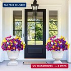 Martine Mall Artificial Flowers For Outdoors  12 Bundles Realistic Fake Outdoor 