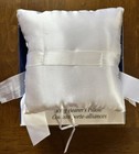 New - Wilton Ring Bearer s White Satin Timeless Pillow W bow  Stock  120-101