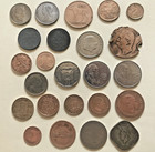 Lot Of 24 Old Coins From Around The World Europe Africa Asia  S America  