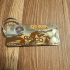 Rare Karen Stoffer Geico Powersports Nhra Motorcycle Racing Keychain Vintage