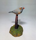 Zebra Finch 1 Original Bird Carving birdhug