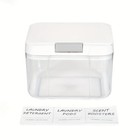 Laundry Pod Holder With Lid  Sealed Pop-up Organizer Box  Large Capacity 