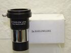 2x Barlow Lens Fully Multi-coated Telescope Eyepiece Adapter Double Magnificatio