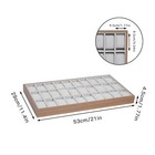 Watch Display Tray 30 Slots Wooden Men Watch Box Jewelry Storage Case Organizer