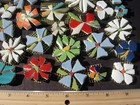 31 Colorful Daisy Mosaic Tile Set Mix Size Broken China Plate Tiles On Mesh