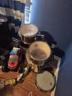 4-piece Acoustic Drum Kit Bass Snare Tom Floor Tom Wood metal Analog