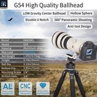 Innorel Low Profile Tripod Ball Head Professional Camera Ballhead 66lbs Load G54
