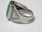 Vintage Old Pawn Navajo Indian Sterling Silver Turquoise Ring Sz  8   -