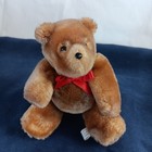 Eden Toy Teddy Bear Plush 4in Jointed Brown Stuffed Animal Vintage 1980s