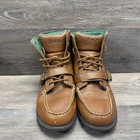 Polo Ralph Lauren Ranger Boots High Ii Boy Size 7 Brown Leather Vintage Lace Up