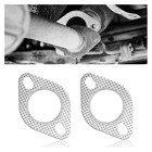 2pcs Car Exhaust Gasket 2 25  2-bolt Exhaust Flange Gasket Car 2 25inch