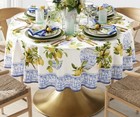 Williams-sonoma Limone Tablecloth 70    Round