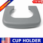 Center Console Arm Rest Jump Seat Gray Cloth Cup Holder For Ford F150 1997-2003
