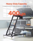 Automotive Topside Creeper 400lbs Adjustable Height Movable With 4 Wheels