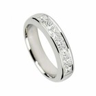  Men women Cz Couple Stainless Steel Wedding Ring Titanium Engagement Band 6-9