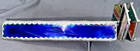 Vintage Stained Glass Kaleidoscope 9 5    Iridescent Blue Artisan Art   see Video