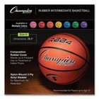 Champion Sports Rbb4 No  6 Rubber Sports Ball For Basketball - Orange New