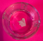 Vintage Clear Pattern Glass Vanity Jar Footed Bottom