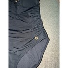 Shapellx Ruched One Piece Swimsuit Size L Black Shaping Tummy Control Bathing