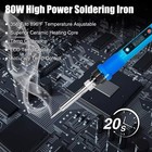 80w Electric Soldering Iron Welding Gun Tool Kit Solder Wire Desoldering Pump