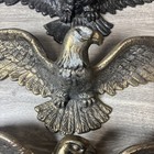 Vintage Cast Brass American Eagle Mid Century Modern Metal Wall Decor Usa