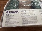 Boppy U-shape Nursing Pillow Green white Cotton Blend Cover  Machine Washable