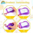 16 Pack Mini Magnetic Drawing Board For Kid 6 Colors   Erasable Doodle Sketch