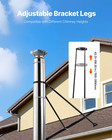 6 Inch Extended Roof Bracket For Chimney Pipe Support Adjustable