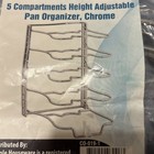 Kitchen Cabinet Pantry Pan And Pot Lid Organizer Rack Holder - Chrome 