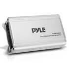 Pyle Plmrc400x4 800w 4ch Class D Marine Amp W  Wireless Receiver Remote