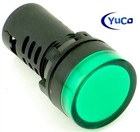 Box Of 10 Yuco Yc-22g-1 22mm Led Panel Mount Indicator Lamp Green 24v Ac dc
