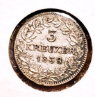 Germany   1839 Wurttemberg 3 Kreuzer   Choice Uncirculated Scarce Grade