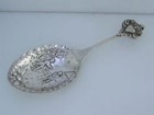 Wonderful 800 Silver Hanau Germany Monkey Spoon Heart Handle Figural Scene Bowl